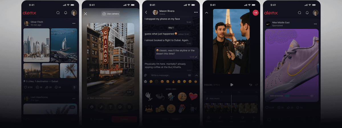 AlemX screens